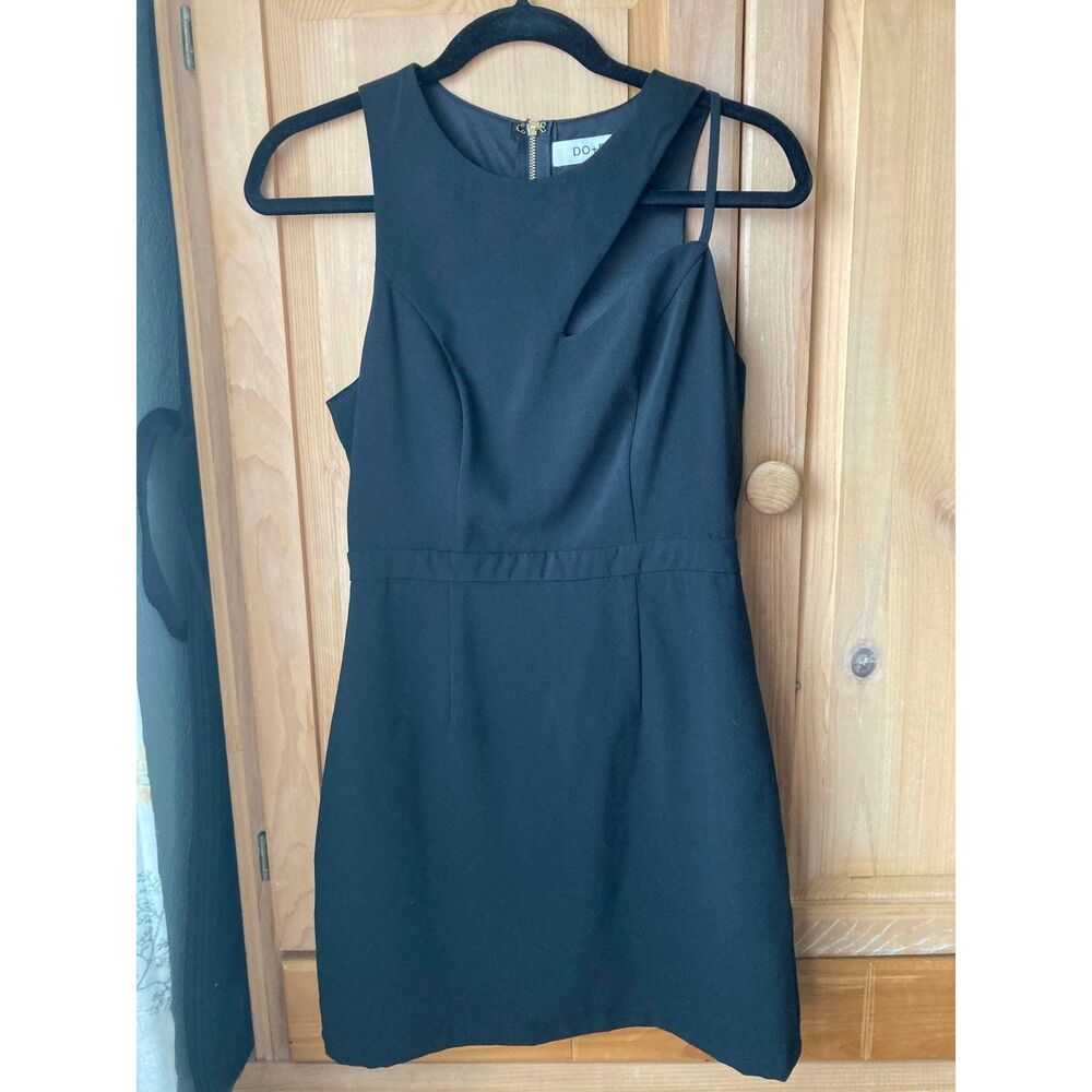 🧺Do + Be | Black Geometric Cutout Cocktail Dress | Small